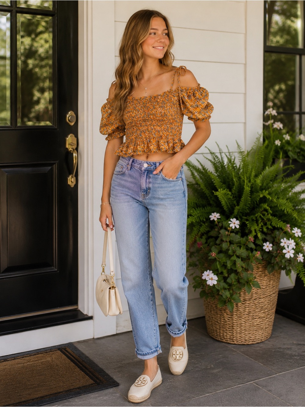 Junior’s off shoulder top - Size Large